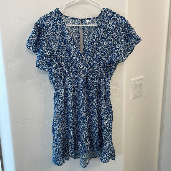 Blue Floral Dress - Picture 3 of 3